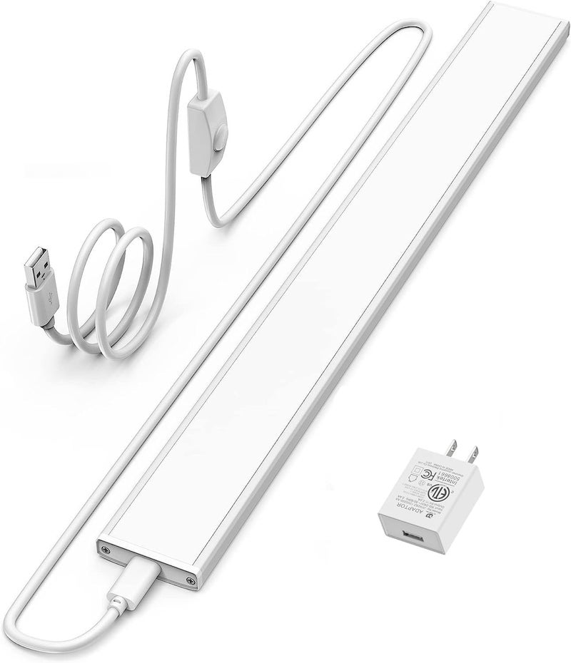 ASOCO Plug-in Under Cabinet Lighting, 16Inch LED Workbench Lights with Super Brighten 700Lumen and Dimmable 6000K Cool White, Memory Function Desk Lamp for Kitchen Sink/Desk/Workbench - Image 1